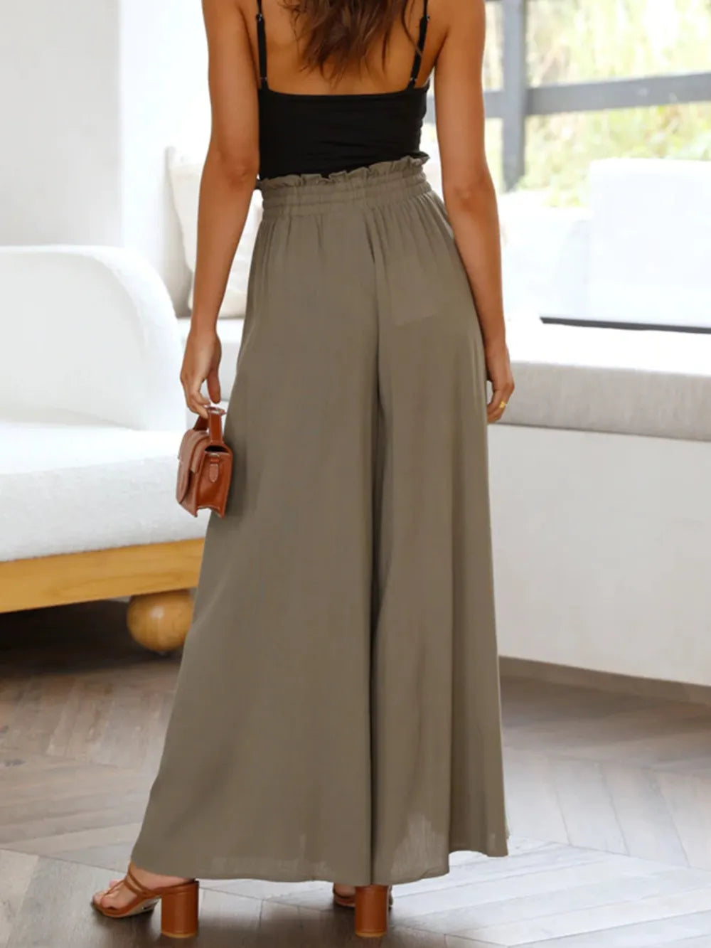 Wide Leg Pants with Pockets – Trendsi | ClozArt