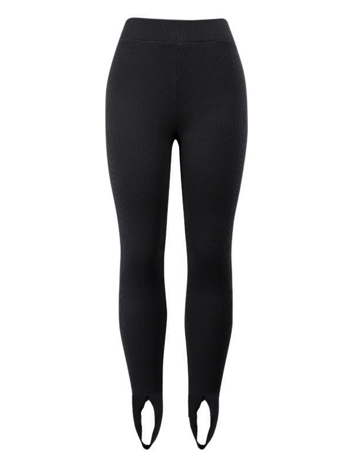 Ribbed Mid Waist Leggings – Trendsi | ClozArt