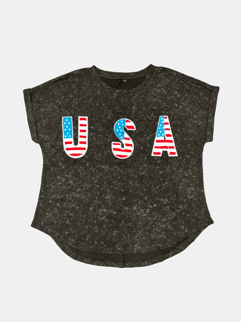 USA Round Neck Short Sleeve T-Shirt – Trendsi | ClozArt