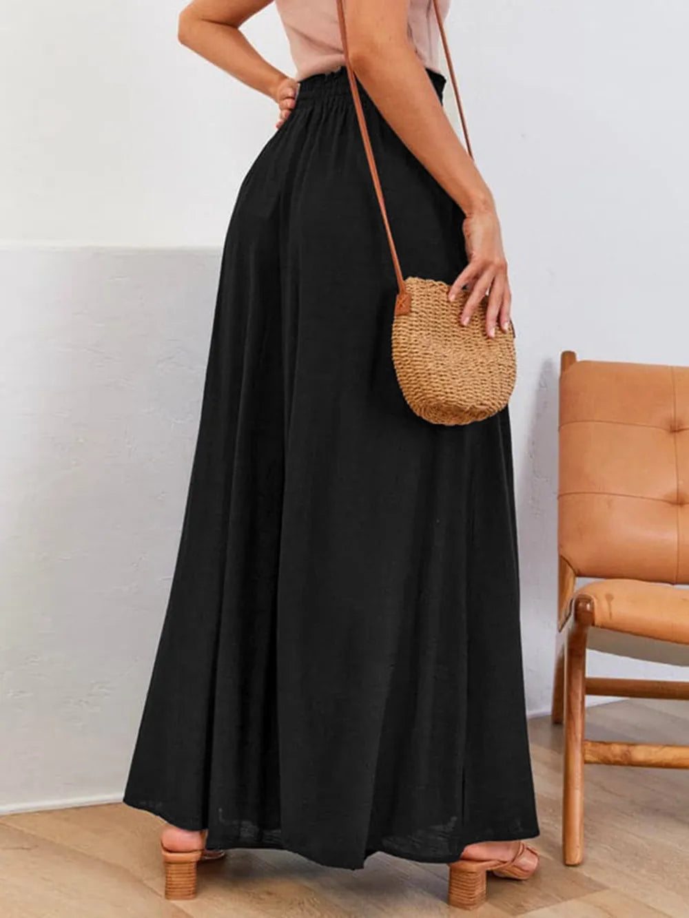 Drawstring Wide Leg Pants with Pockets – Trendsi | ClozArt