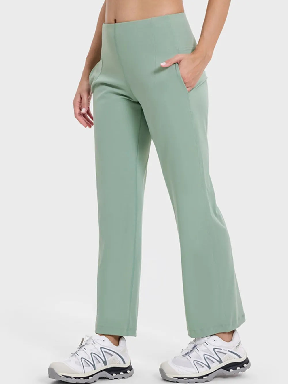 Millennia Pocketed High Waist Active Pants – Trendsi | ClozArt