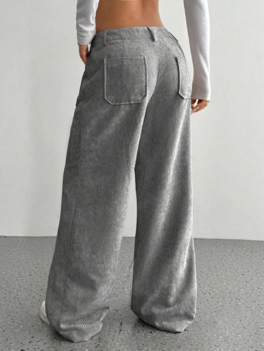 Wide Leg Pants with Pockets – Trendsi | ClozArt
