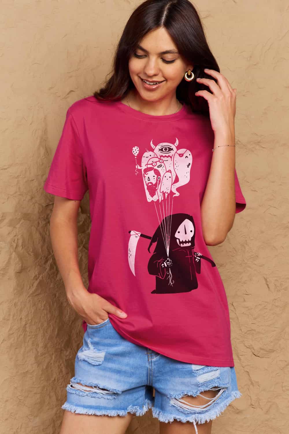 Simply Love Full Size Death Graphic T-Shirt – Trendsi | ClozArt