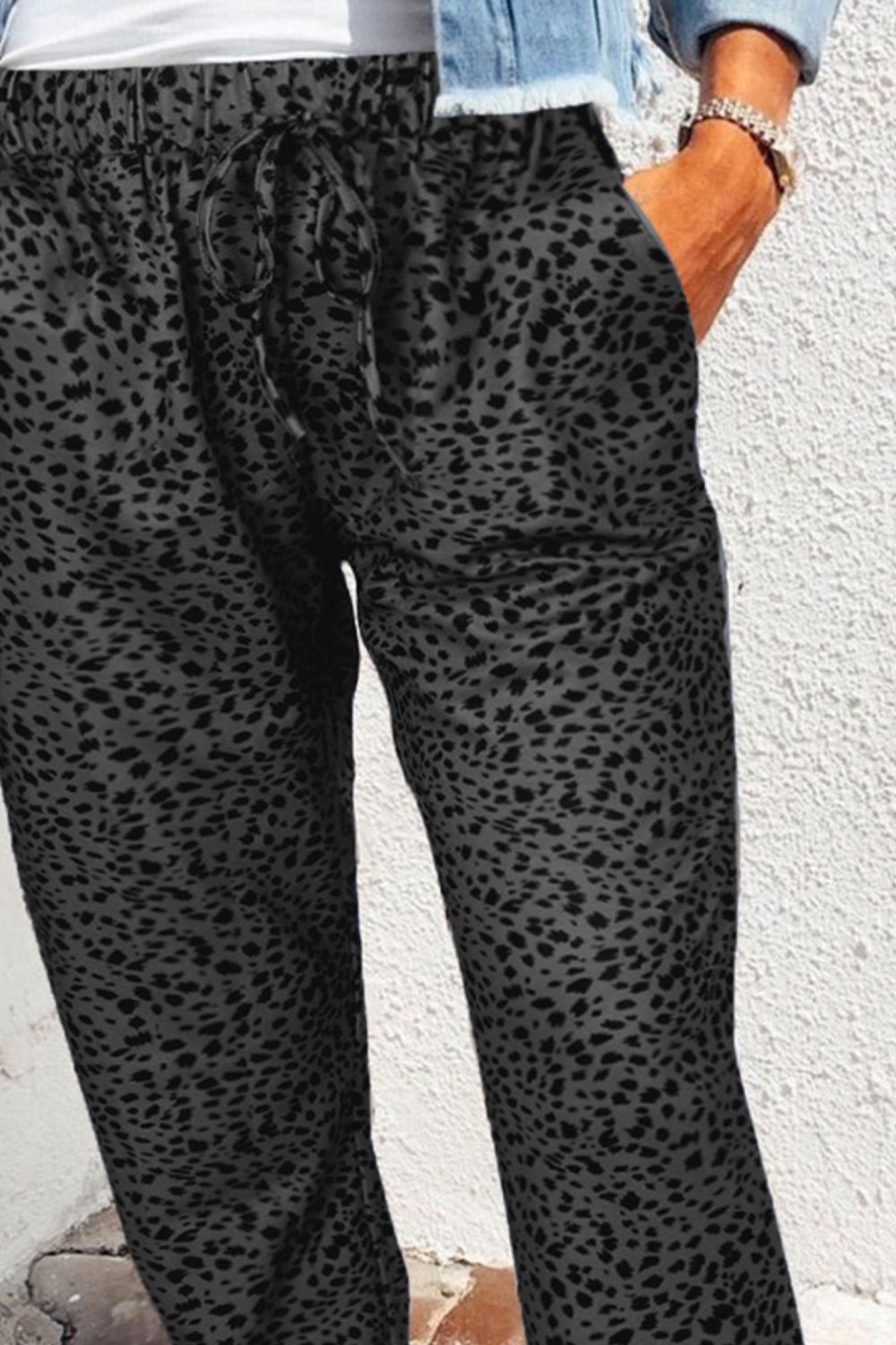 Leopard Print Joggers with Pockets – Trendsi | ClozArt