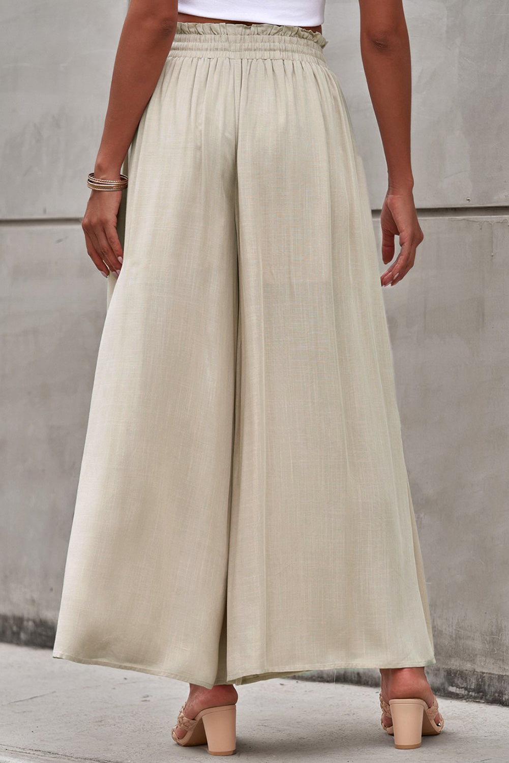 Drawstring Waist Wide Leg Pants – Trendsi | ClozArt