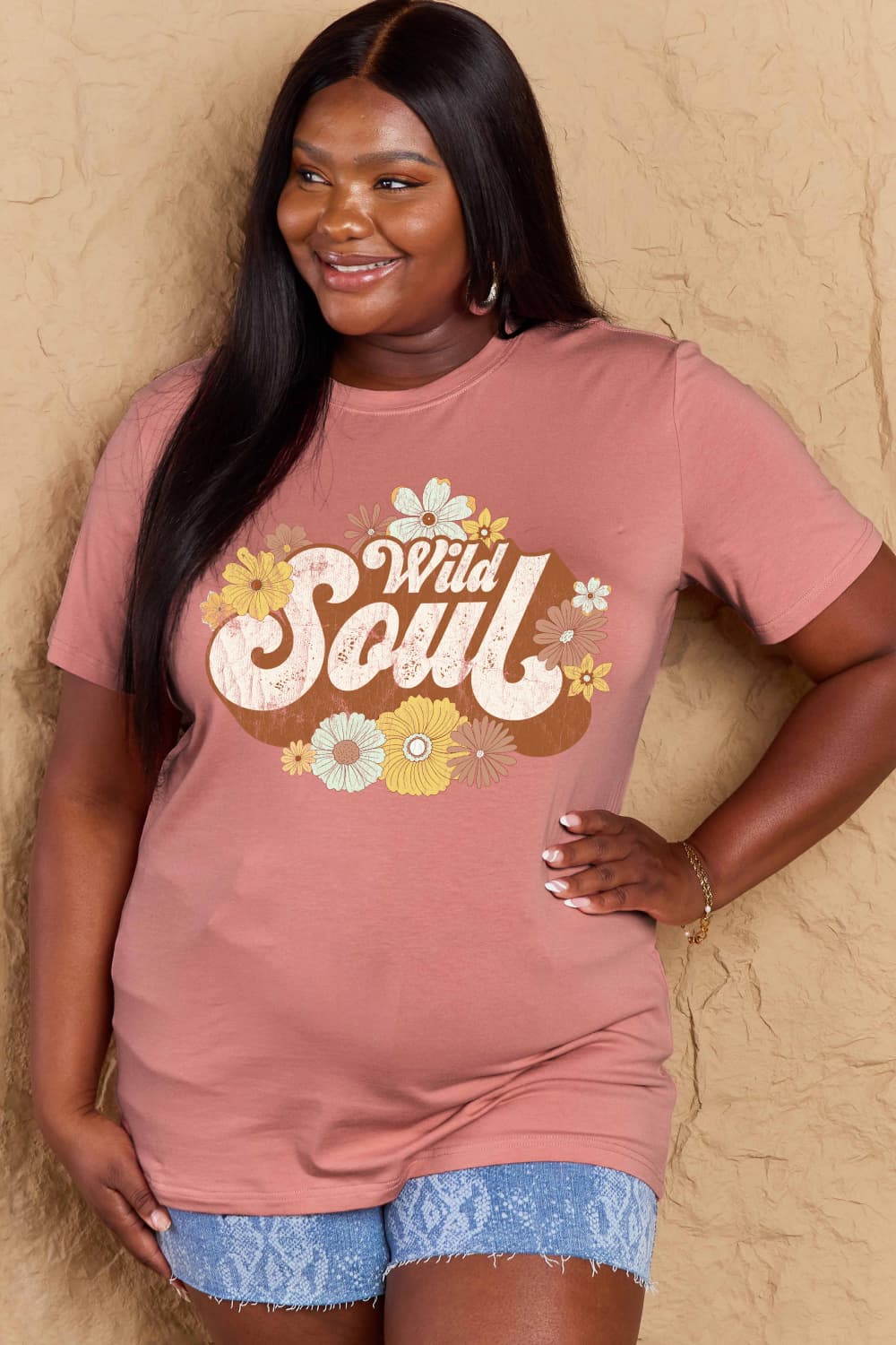 Simply Love Full Size WILD SOUL Graphic Cotton T-Shirt – Trendsi | ClozArt