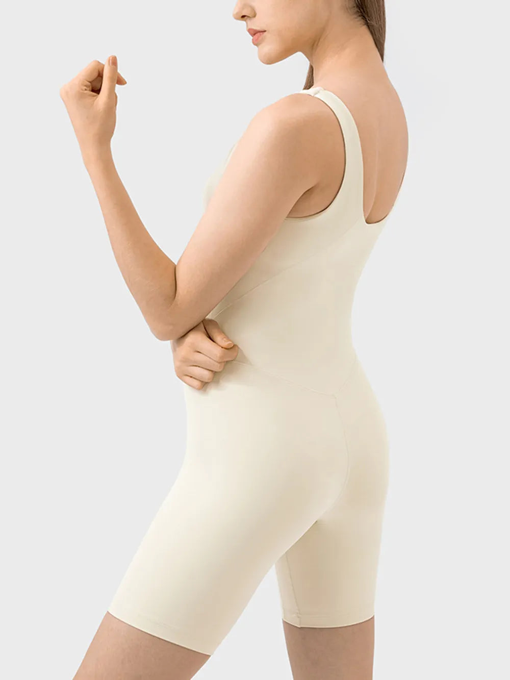 Millennia Wide Strap Active Romper – Trendsi | ClozArt