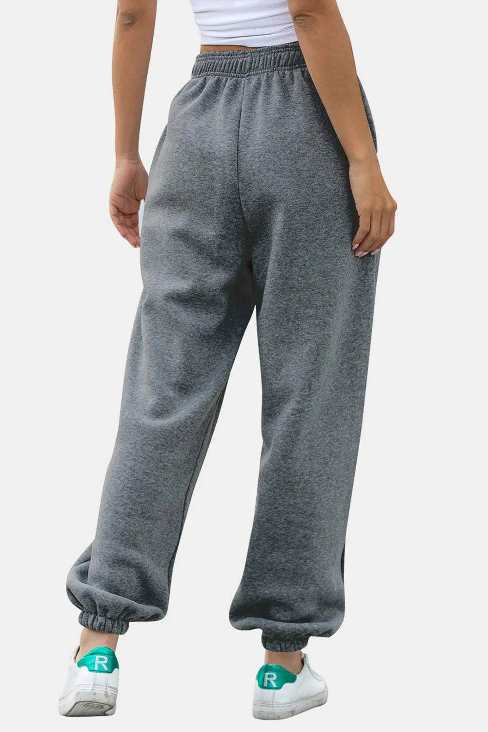 Elastic Waist Joggers with Pockets – Trendsi | ClozArt