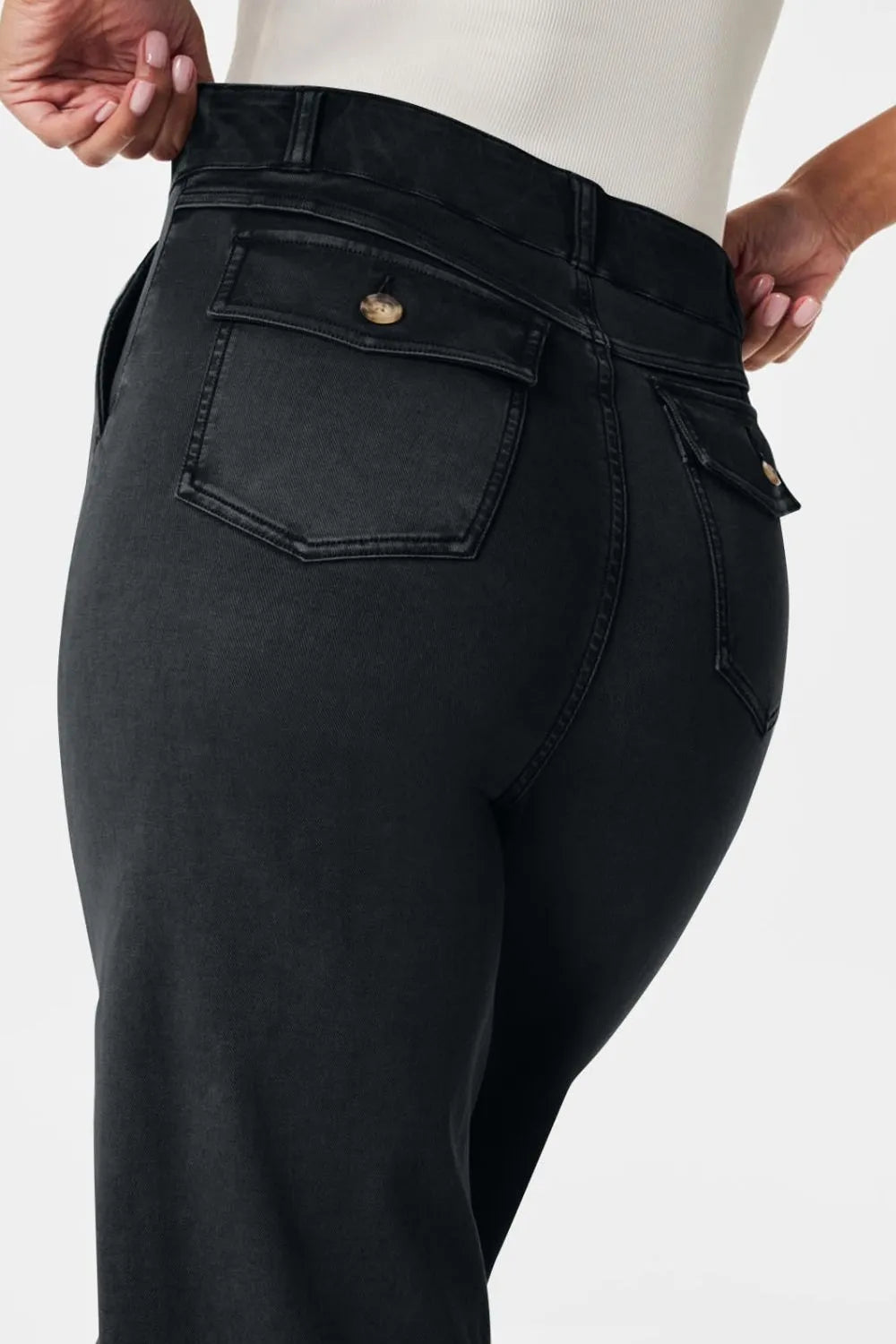 High Waist Jeans with Pockets – Trendsi | ClozArt
