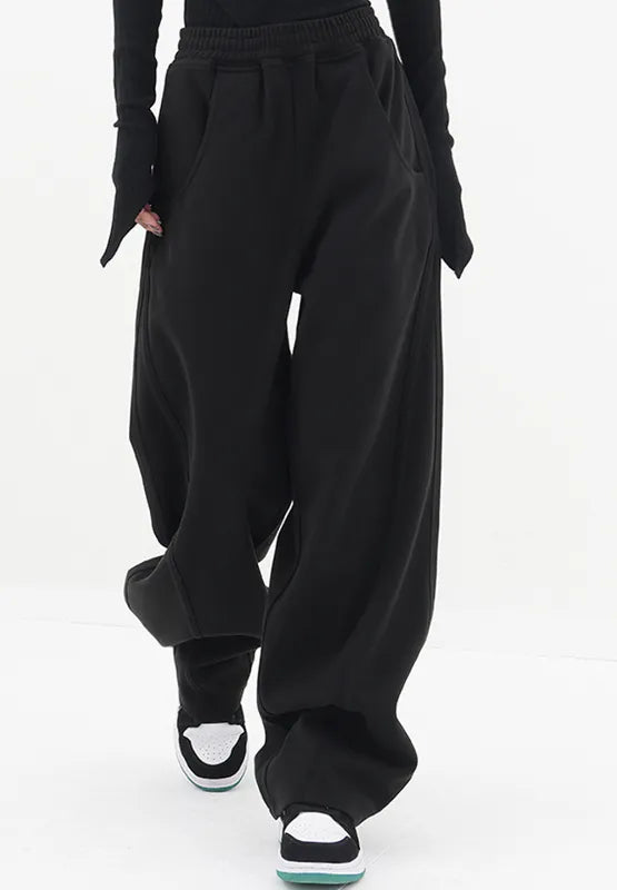 Elastic Waist Sweatpants with Pockets – Trendsi | ClozArt