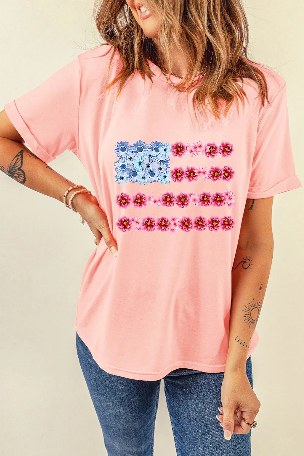 Graphic Round Neck Short Sleeve T-Shirt – Trendsi | ClozArt