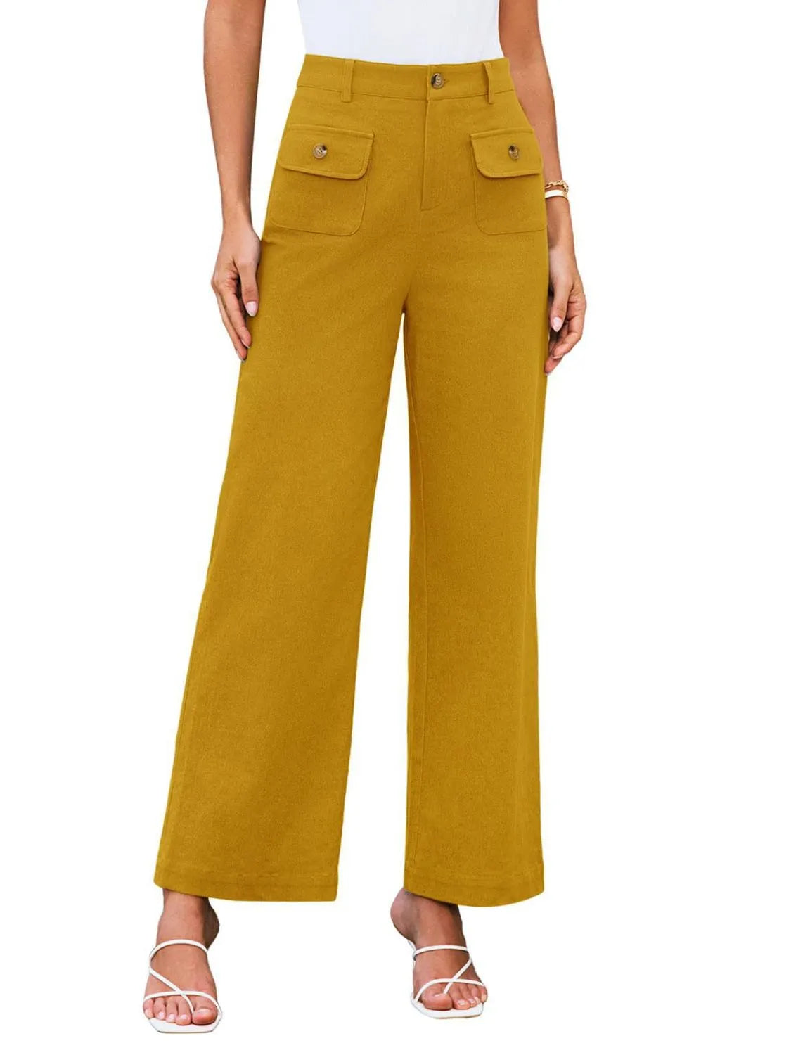 High Waist Wide Leg Pants – Trendsi | ClozArt