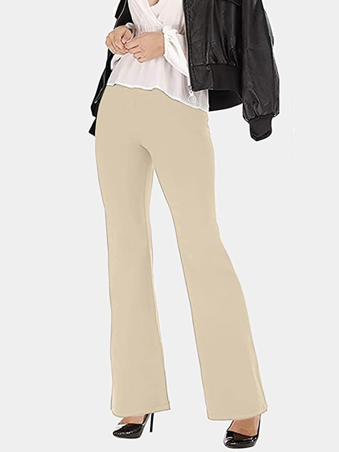 V-Waist Bootcut Long Pants – Trendsi | ClozArt