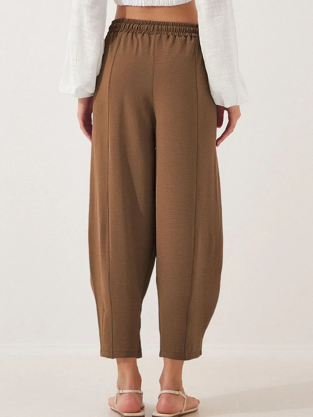 Full Size Drawstring Cropped Jogger Pants Plus Size – Trendsi | ClozArt