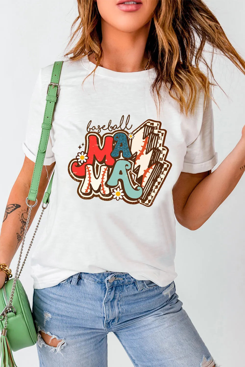Letter Graphic Round Neck Short Sleeve T-Shirt – Trendsi | ClozArt