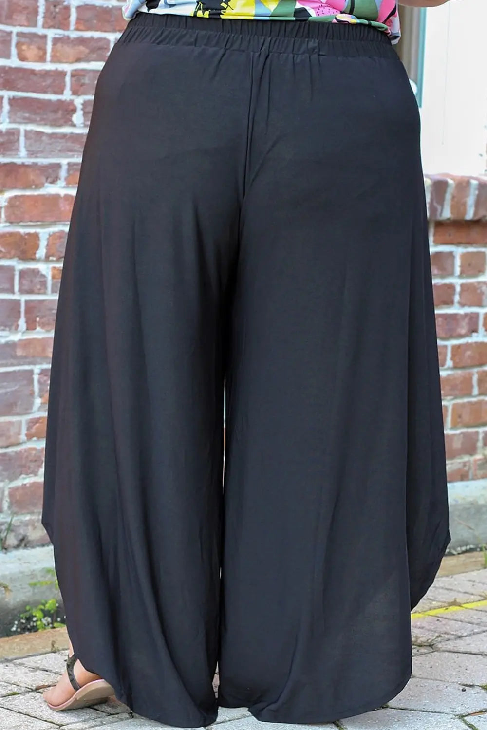 Plus Size Tie Front Wide Leg Pants – Trendsi | ClozArt