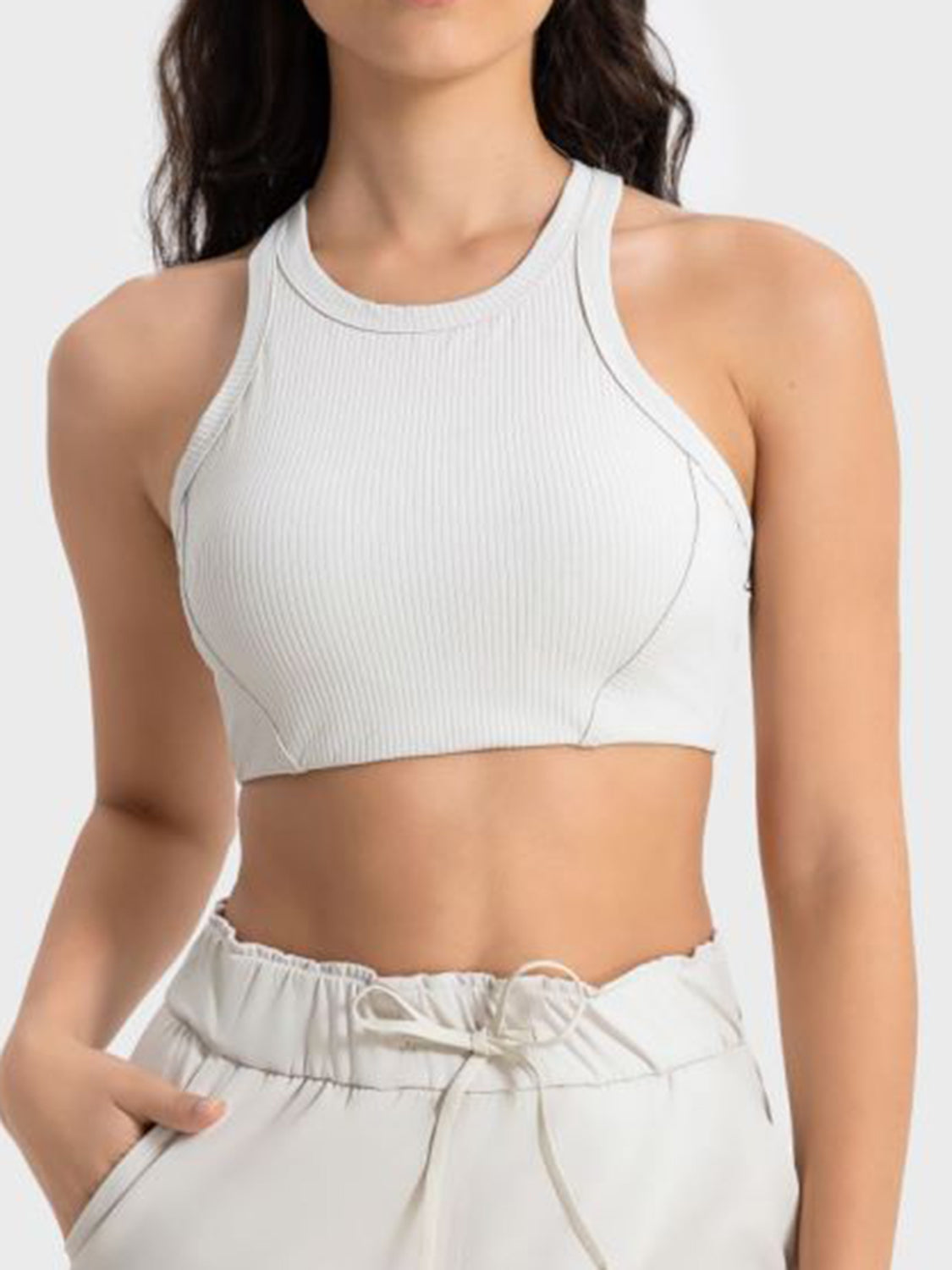 Millennia Wide Strap Cropped Sport Tank – Trendsi | ClozArt