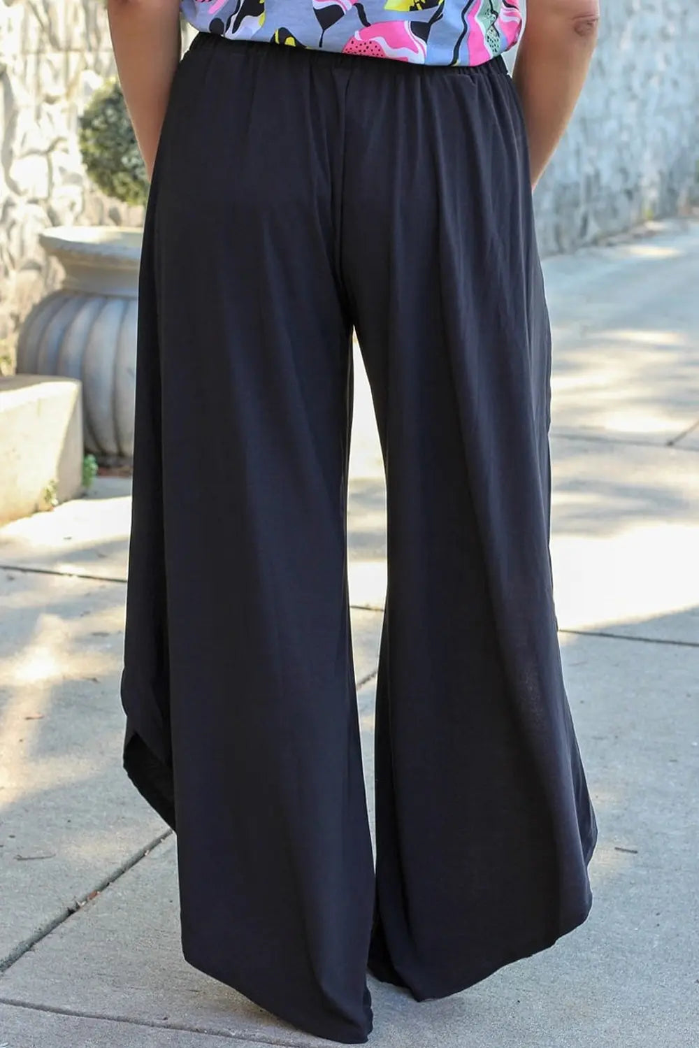 Plus Size Tie Front Wide Leg Pants – Trendsi | ClozArt
