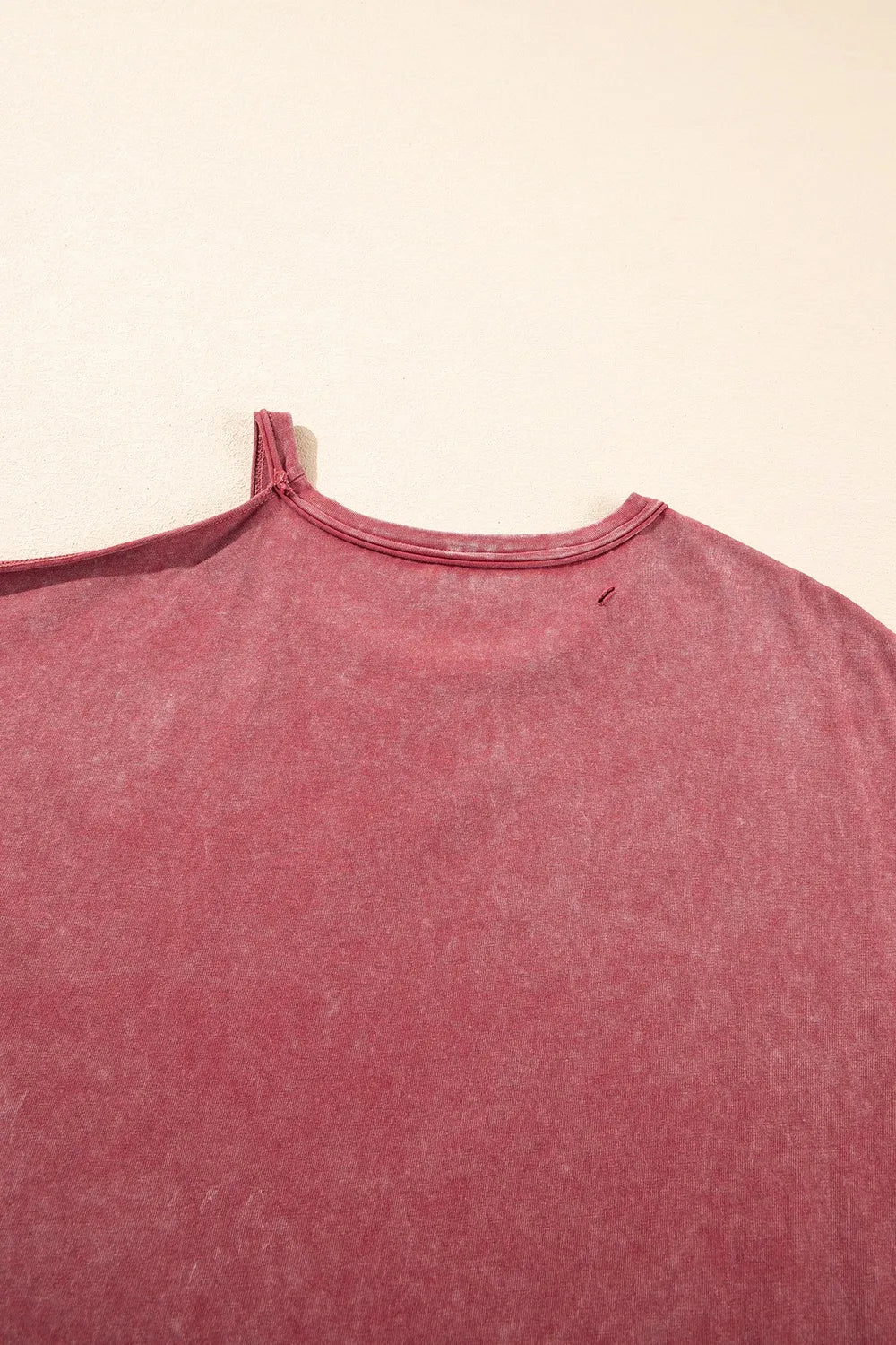 One Shoulder Half Sleeve Oversized Tunic T Shirt – Trendsi | ClozArt