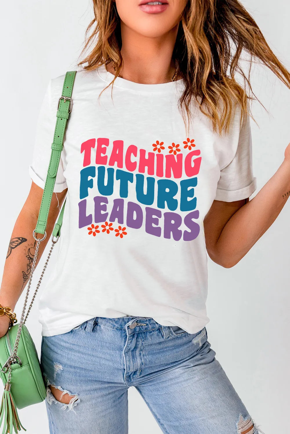 Letter Graphic Round Neck Short Sleeve T-Shirt – Trendsi | ClozArt