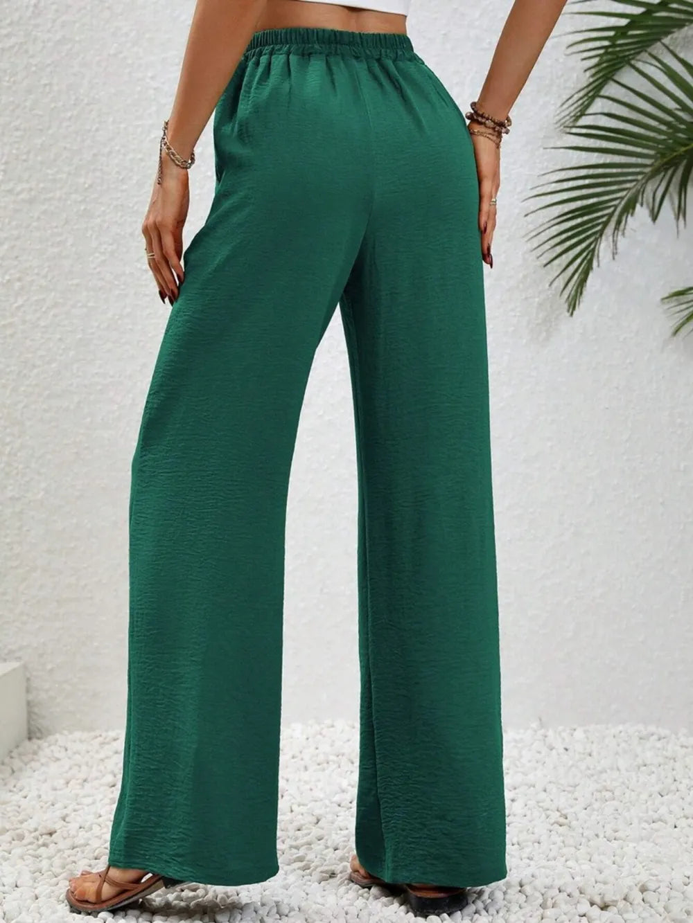 Wide Leg Drawstring Pants – Trendsi | ClozArt