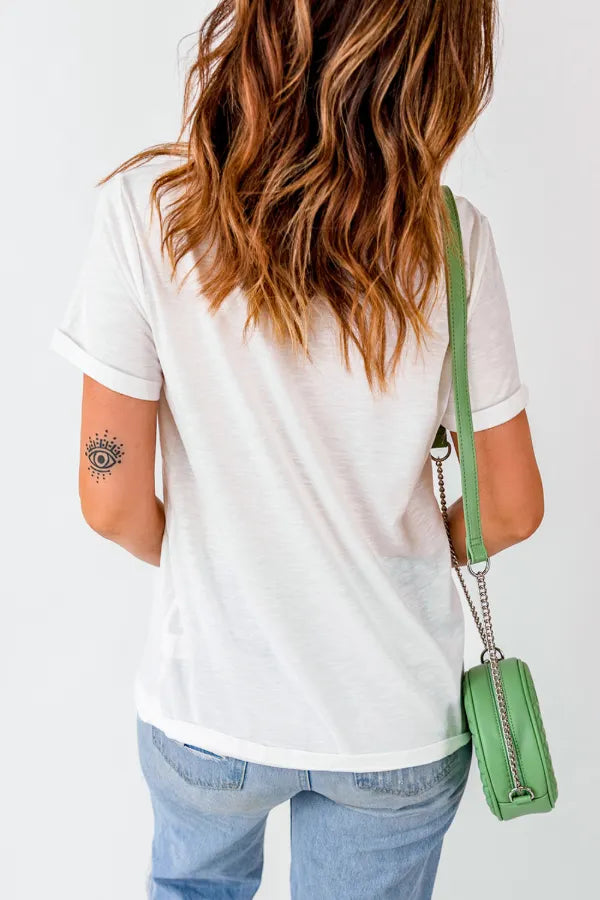 MAMA Letter Crew Neck Tee – Trendsi | ClozArt