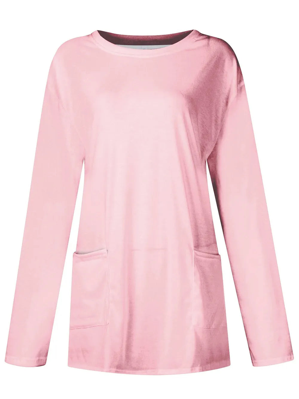 Full Size Pocketed Round Neck Long Sleeve T-Shirt – Trendsi | ClozArt