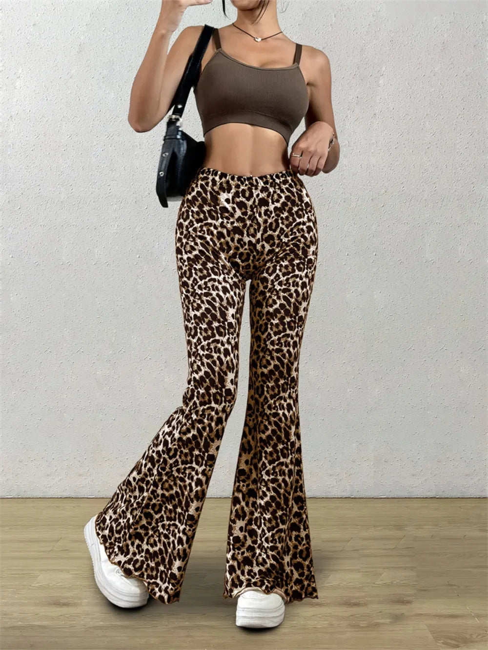 Leopard Flare Pants – Trendsi | ClozArt