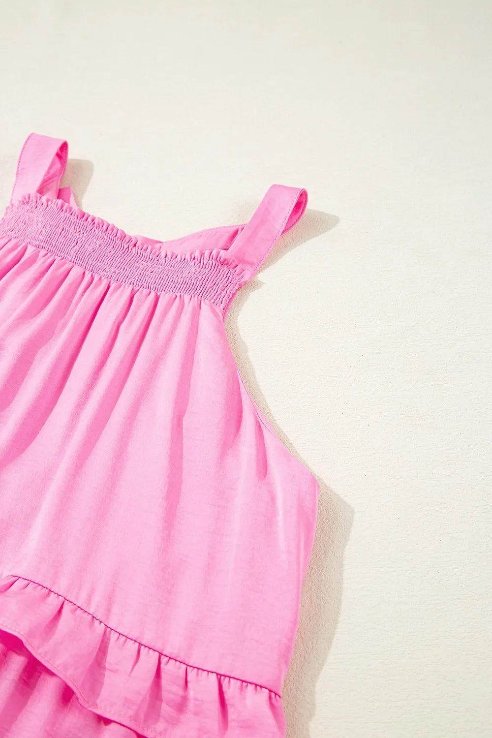 Tied Back Ruffled Layered Sleeveless Mini Dress – Trendsi | ClozArt