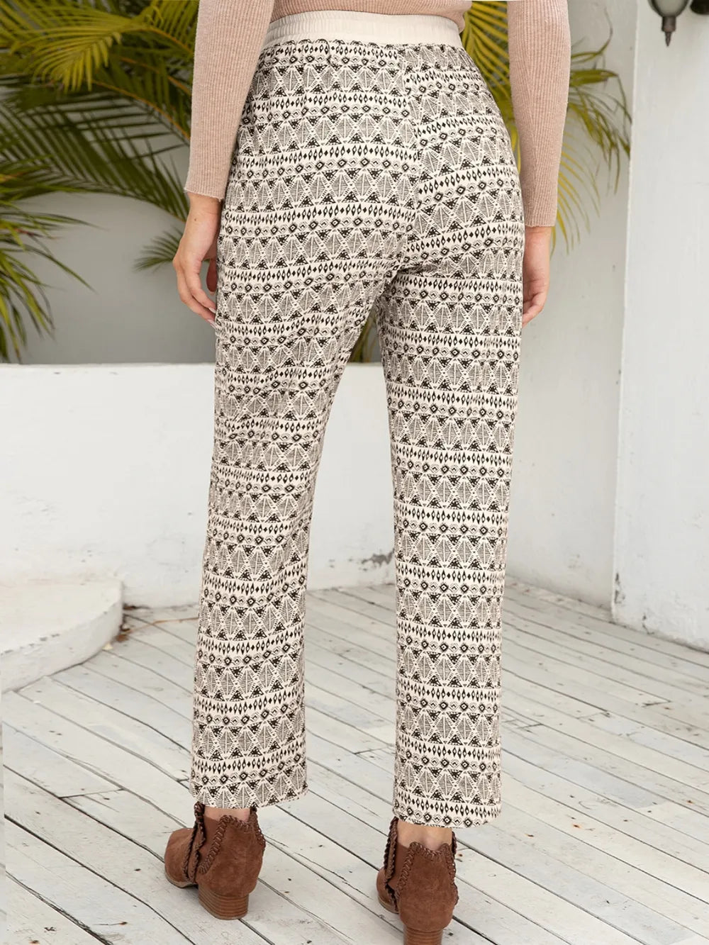 Ivy Lane Tied Printed Pants with Pockets – Trendsi | ClozArt