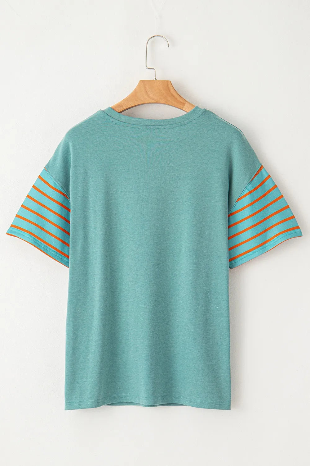 Striped Round Neck Short Sleeve T-Shirt – Trendsi | ClozArt