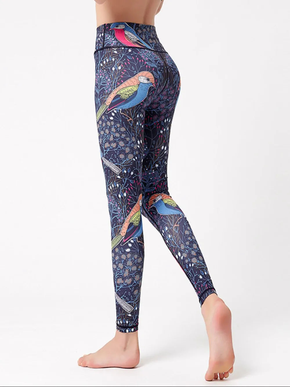 Printed High Waist Active Leggings – Trendsi | ClozArt