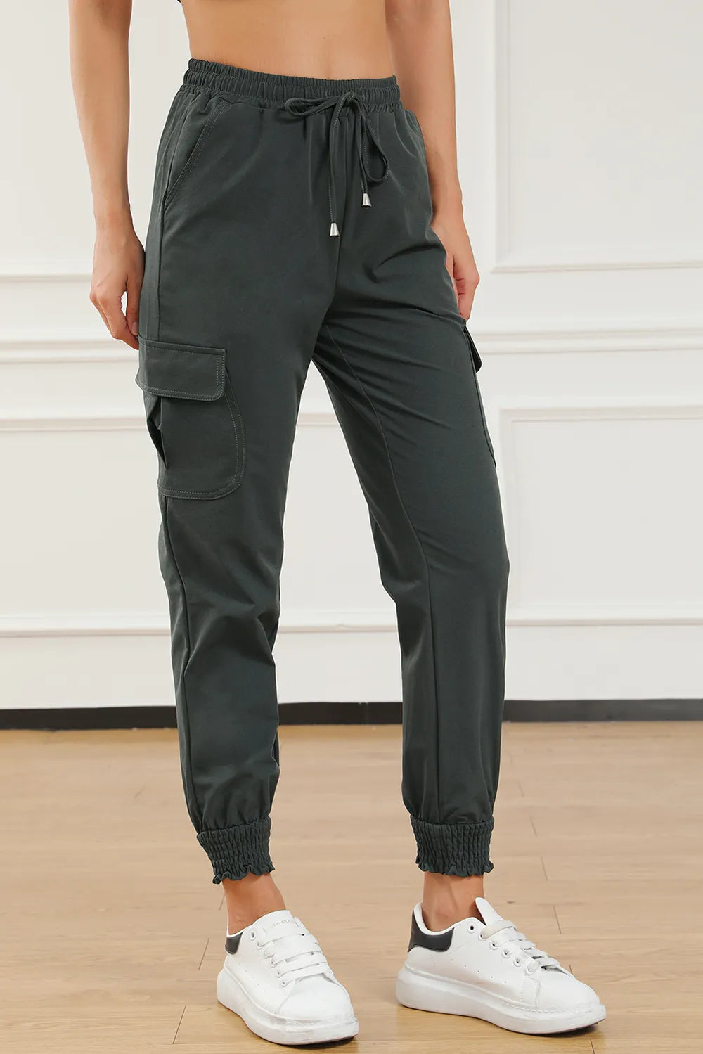 Drawstring High Waist Joggers With Pockets – Trendsi | ClozArt