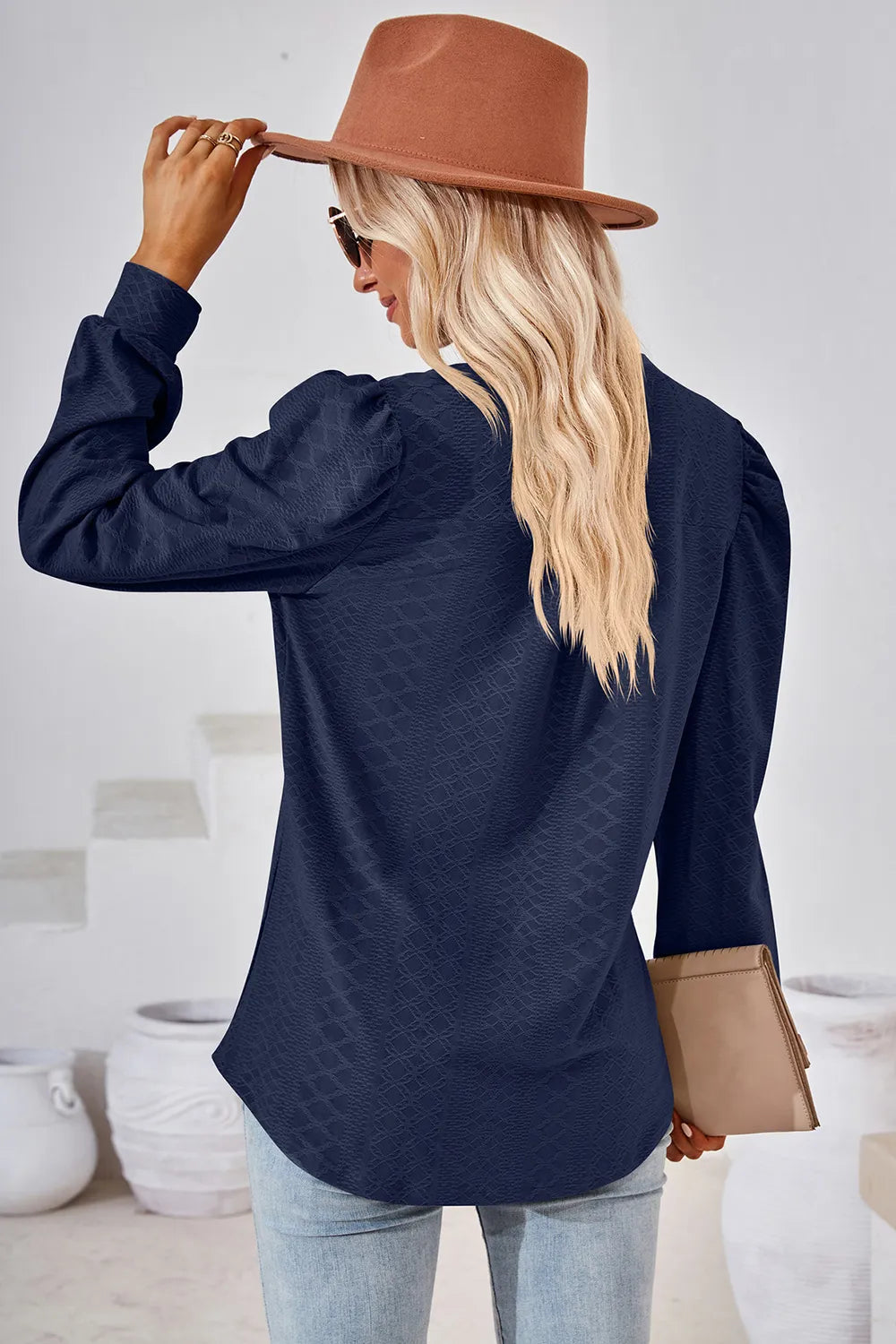 Notched Long Sleeve T-Shirt – Trendsi | ClozArt