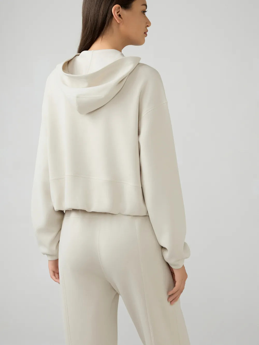 Millennia Zip Up Dropped Shouder Active Hooded – Trendsi | ClozArt