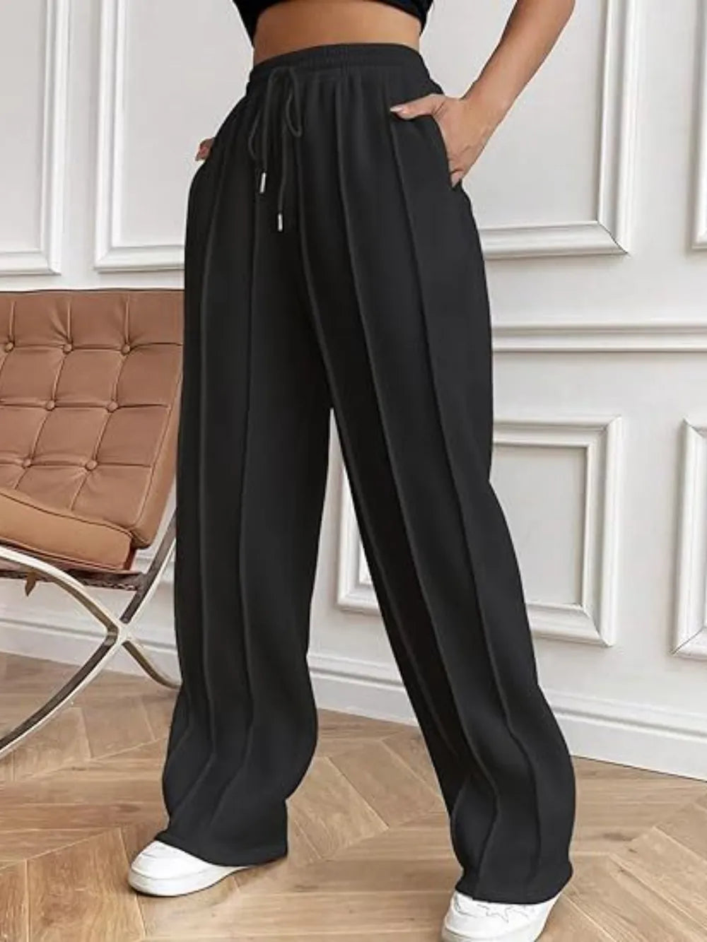 Drawstring Wide Leg Pants with Pockets – Trendsi | ClozArt