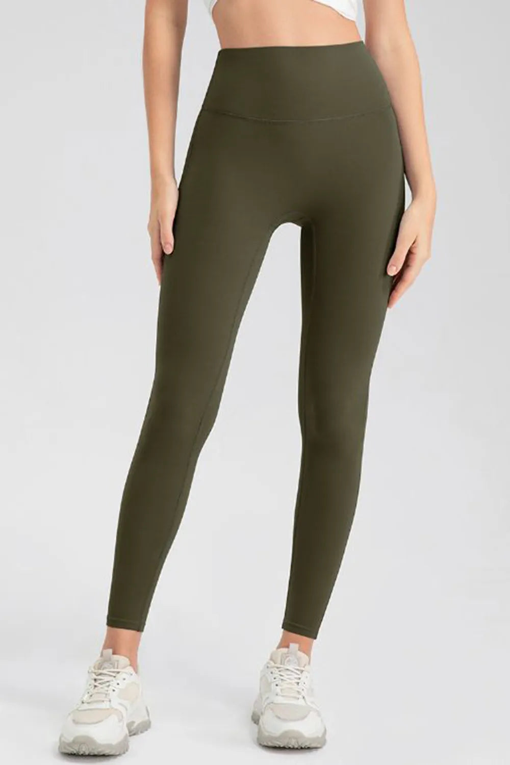 High Waist Skinny Active Pants – Trendsi | ClozArt