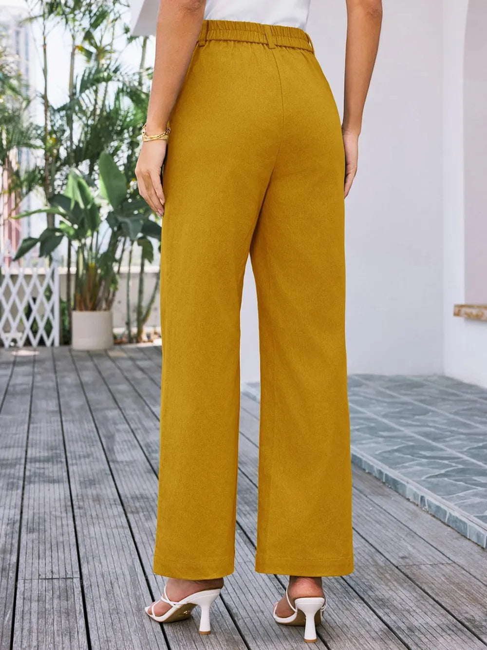 High Waist Wide Leg Pants – Trendsi | ClozArt