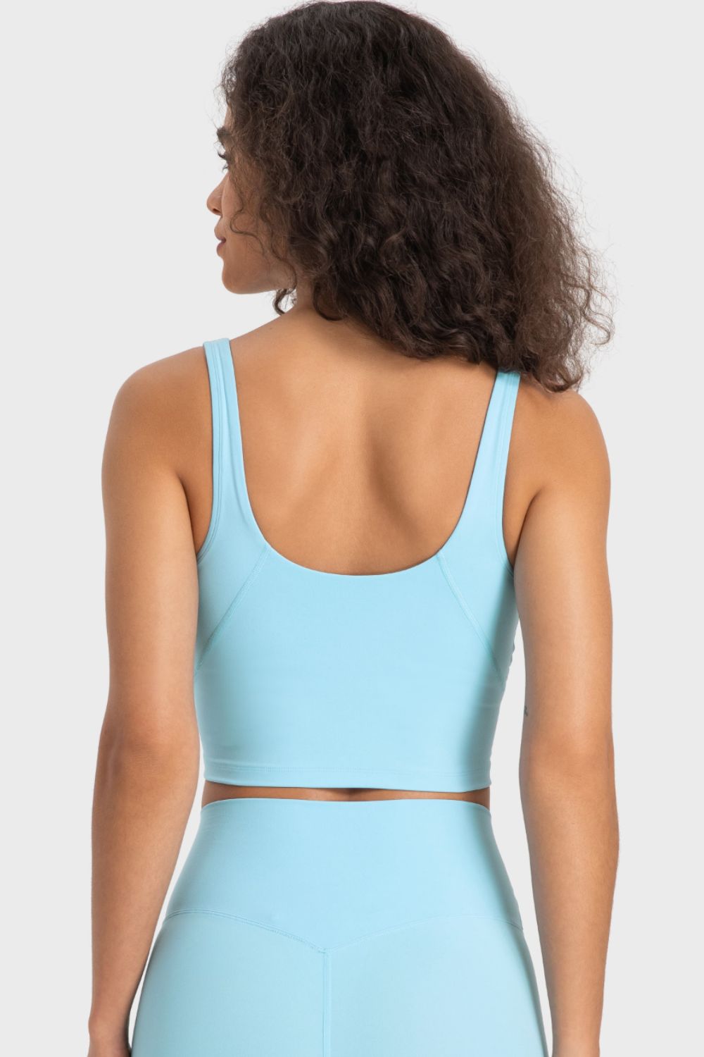 Millennia Deep V-Neck Crop Sports Bra – Trendsi | ClozArt