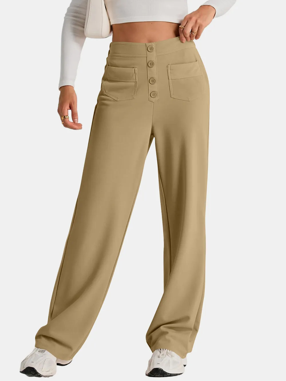 High Waist Wide Leg Pants – Trendsi | ClozArt