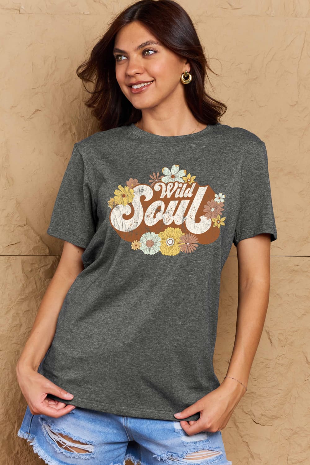 Simply Love Full Size WILD SOUL Graphic Cotton T-Shirt – Trendsi | ClozArt
