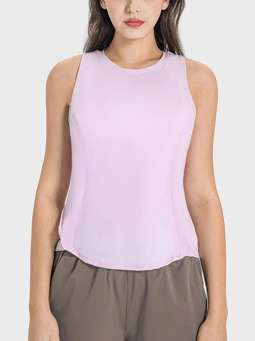 Millennia Round Neck Active Tank – Trendsi | ClozArt