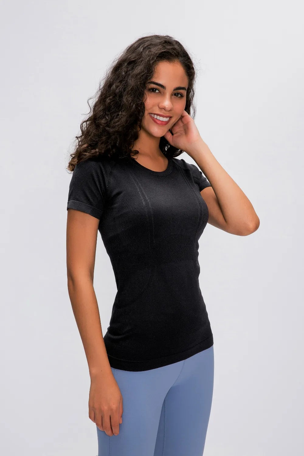 Millennia Round Neck Short Sleeve Active T-Shirt – Trendsi | ClozArt