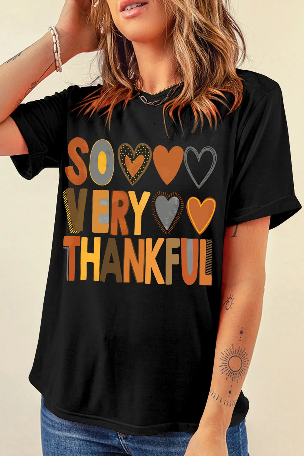 Letter Graphic Round Neck Short Sleeve T-Shirt – Trendsi | ClozArt