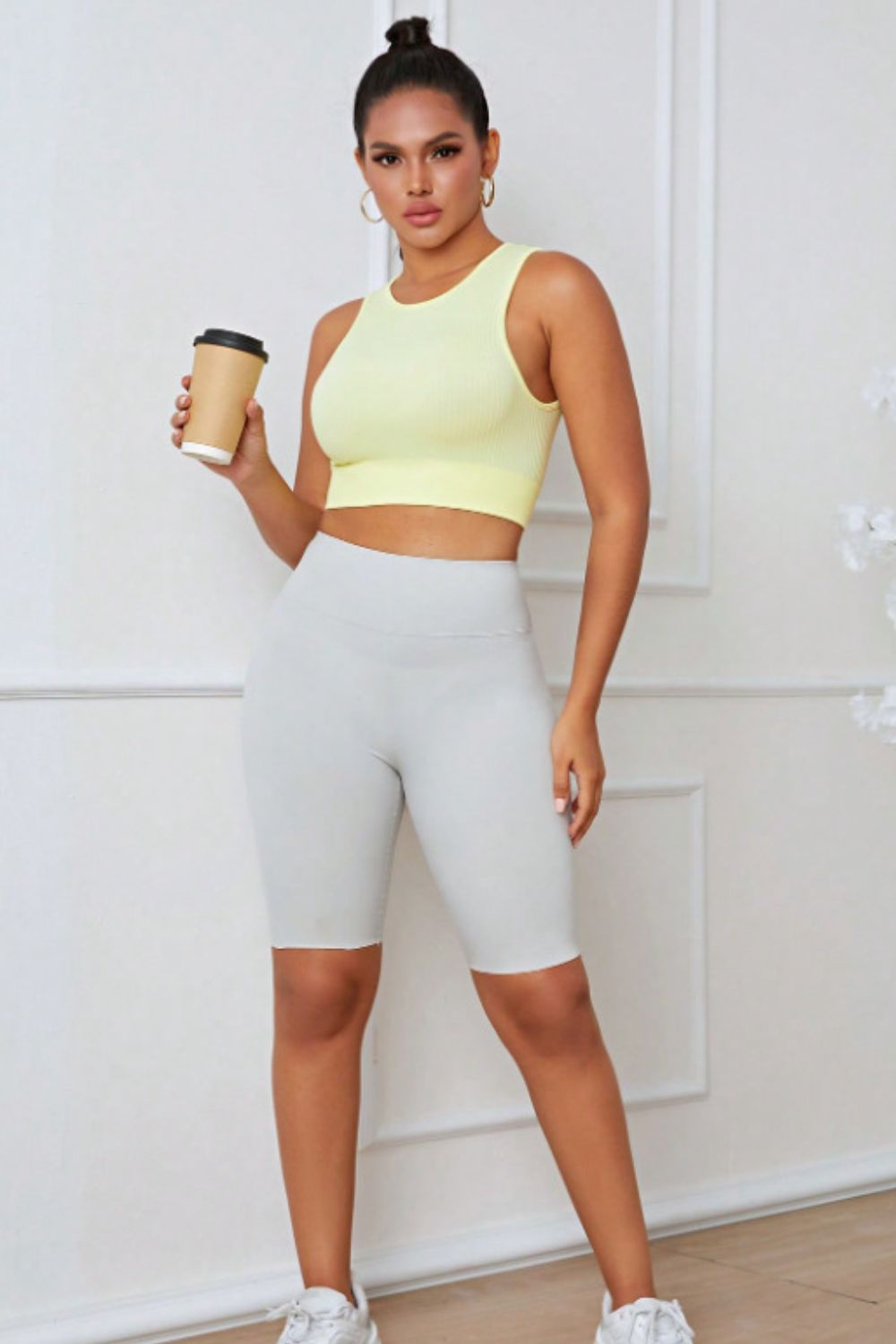 Round Neck Long Active Bra – Trendsi | ClozArt