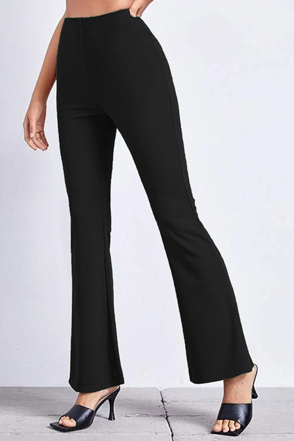 High Rise Flare Pants – Trendsi | ClozArt