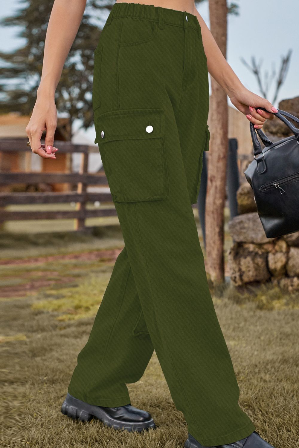 Loose Fit Long Jeans with Pockets – Trendsi | ClozArt