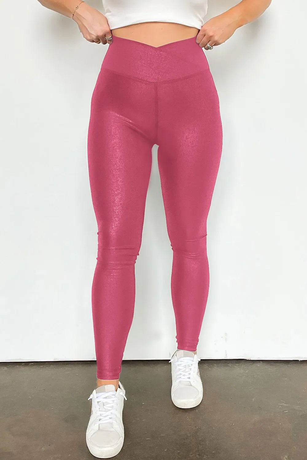 Solid High Waist Leggings – Trendsi | ClozArt