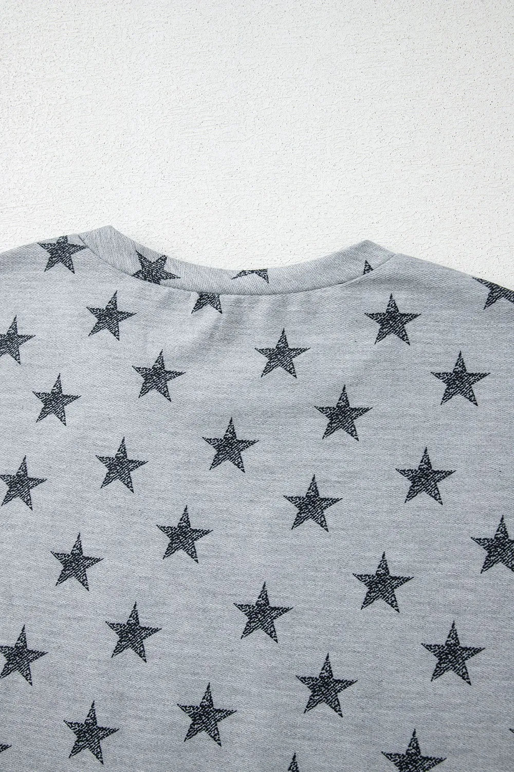 Star Print Tiered Ruffled Sleeve Crew Neck T Shirt – Trendsi | ClozArt