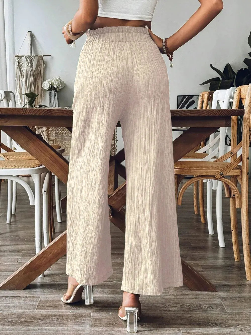 Frill Wide Leg Pants – Trendsi | ClozArt